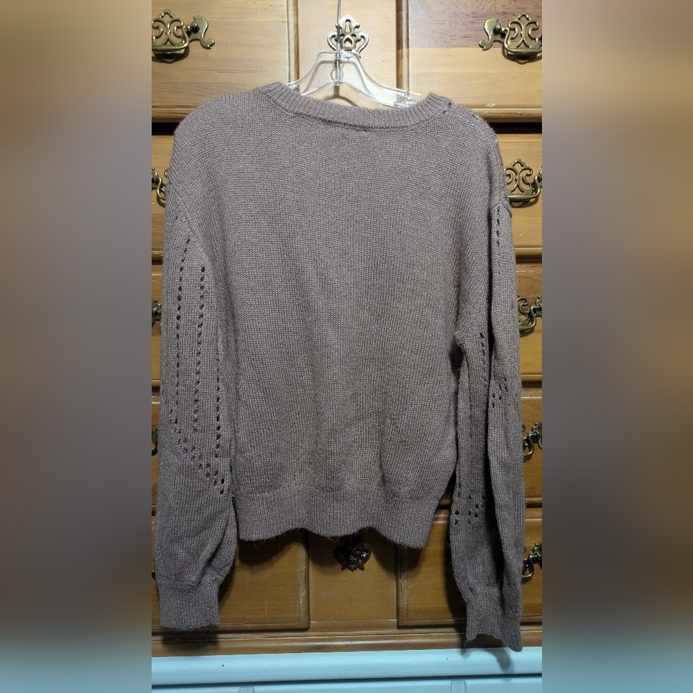 Relaxed Fit Brown Women's Knit Sweater